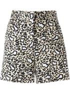 Stella Mccartney Leopard Print Shorts