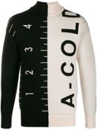 A-cold-wall* Logo Bicolour Jumper - White