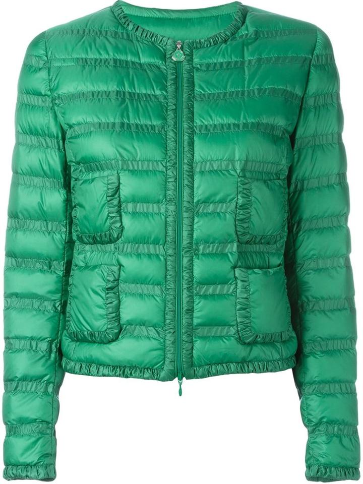 Moncler 'lissy' Padded Jacket, Women's, Size: 0, Green, Polyamide/feather Down