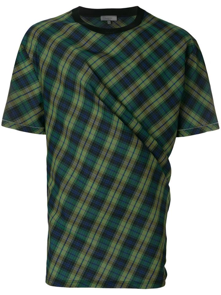 Lanvin Checked T-shirt - Green