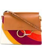 Chloé Faye Shoulder Bag, Women's, Brown, Calf Leather/suede