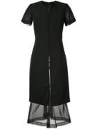 Comme Des Garçons Pre-owned Short-sleeve Flared Dress - Black