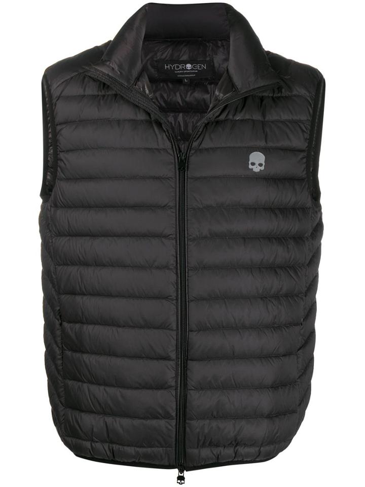 Hydrogen Quilted Shell Gilet - Black