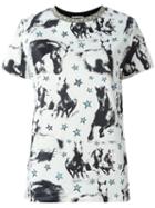 Fausto Puglisi Horse Print T-shirt, Women's, Size: 40, Nude/neutrals, Cotton