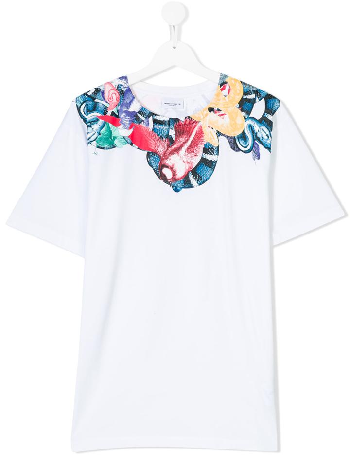 Marcelo Burlon County Of Milan Kids Colour Snake T-shirt - White