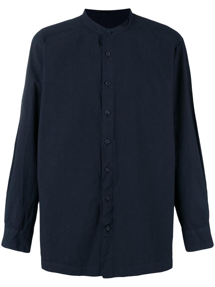 Casey Casey - Plain Shirt - Men - Cotton - M, Blue, Cotton