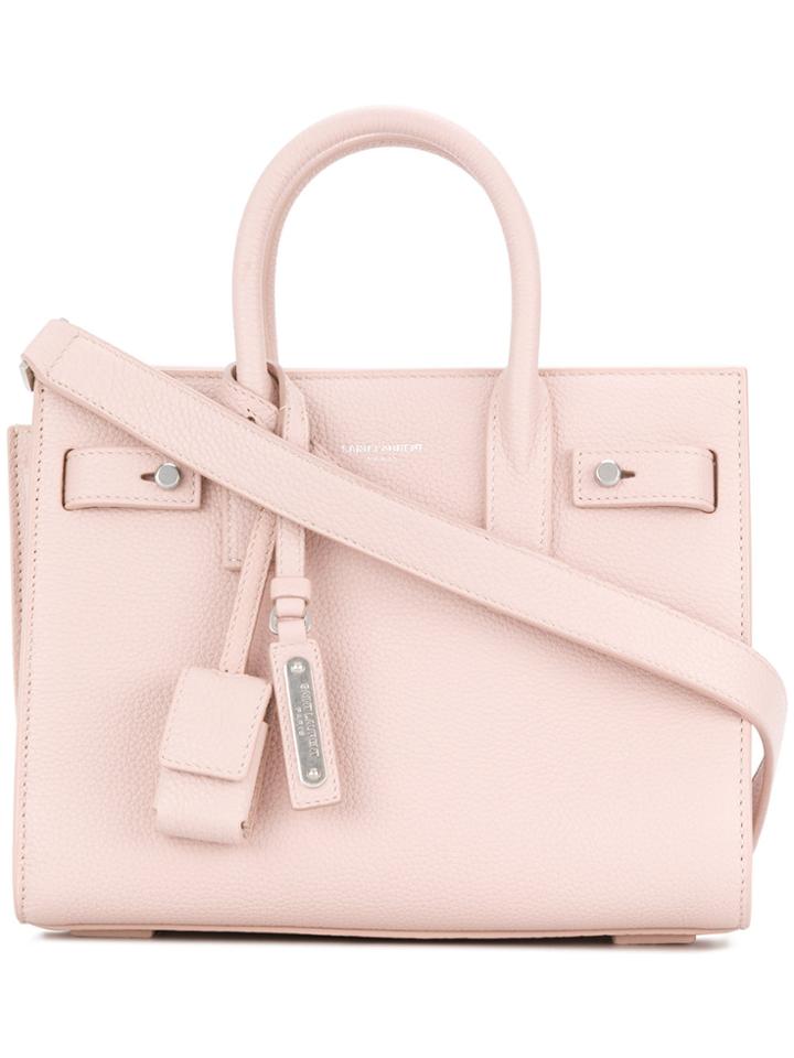 Saint Laurent Mini Sac De Jour Tote Bag - Pink & Purple