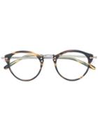 Oliver Peoples - Turtle Print Glasses - Men - Acetate/metal - 47, Brown, Acetate/metal