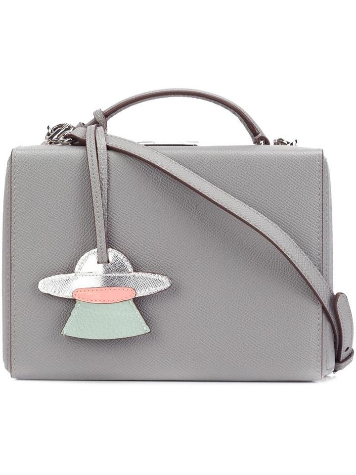Mark Cross 'grace' Box Shoulder Bag, Women's, Grey