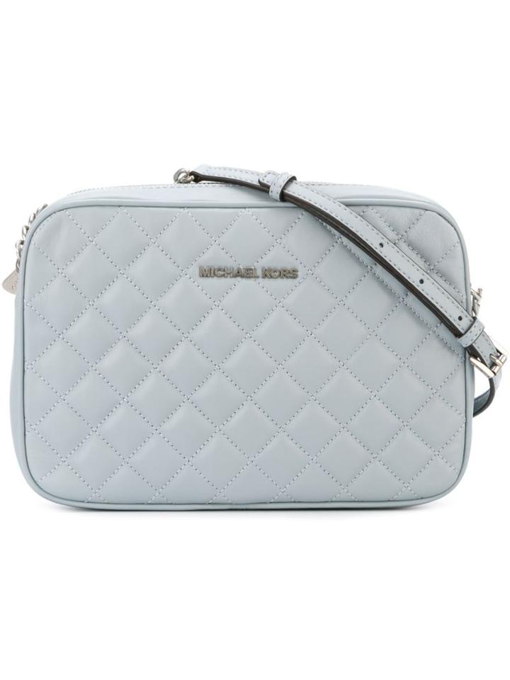 Michael Michael Kors Large 'jet Set Travel' Crossbody Bag, Women's, Blue