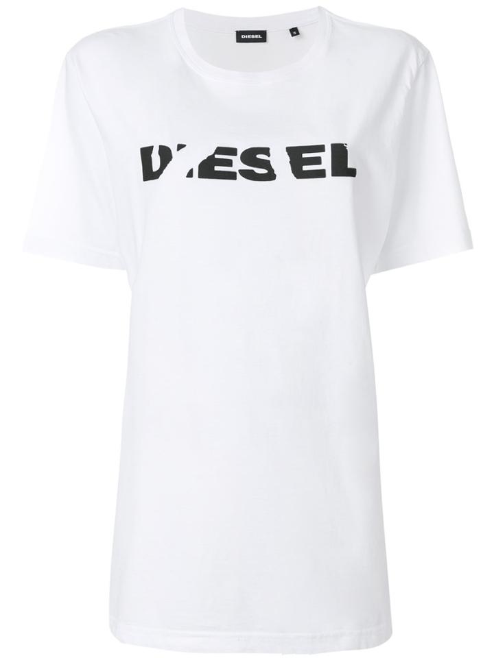 Diesel T-just-sl-fl T-shirt - White