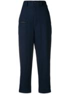 Y's Straight-leg Tailored Trousers - Blue