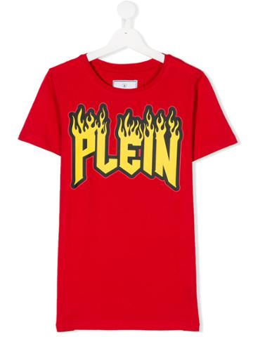 Philipp Plein Junior Teen Absolutely Everybody T-shirt - Red