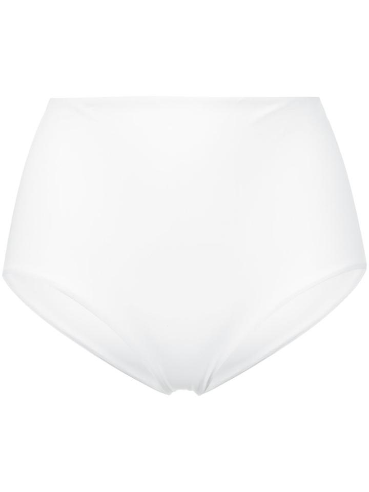 Ermanno Scervino - High-waisted Bikini Bottoms - Women - Polyamide/spandex/elastane - Ii, White, Polyamide/spandex/elastane