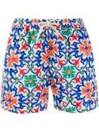 Mc2 Saint Barth Tile Print Swimming Shorts - Blue