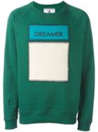 Andrea Pompilio Dreamer Patch Sweatshirt, Men's, Size: 46, Green, Cotton