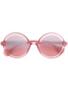 Moncler Eyewear Round Framed Sunglasses - Pink & Purple