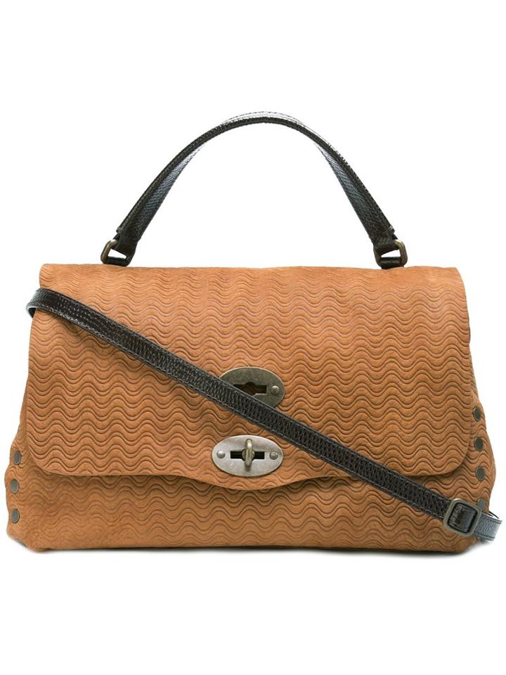 Zanellato Textured Satchel, Women's, Brown