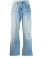 Rag & Bone Wide-leg Flared Jeans - Blue