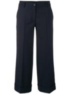 P.a.r.o.s.h. Cropped Tailored Trousers - Blue