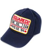 Dsquared2 - Logo Patch Cap - Men - Cotton - One Size, Blue, Cotton