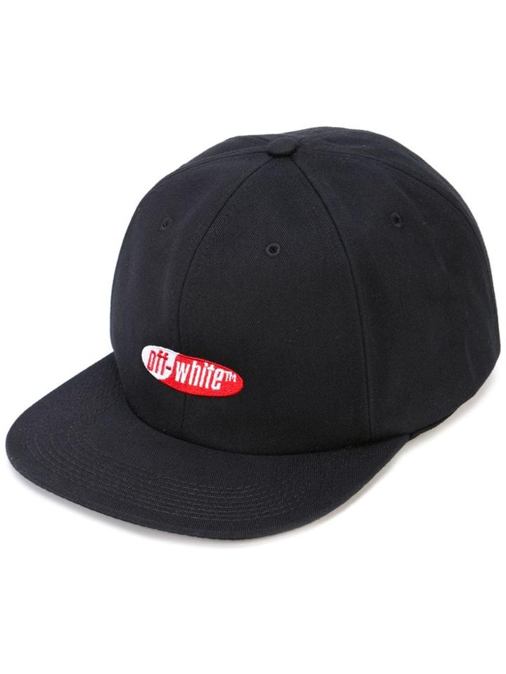 Off-white Embroidered Logo Cap - Black