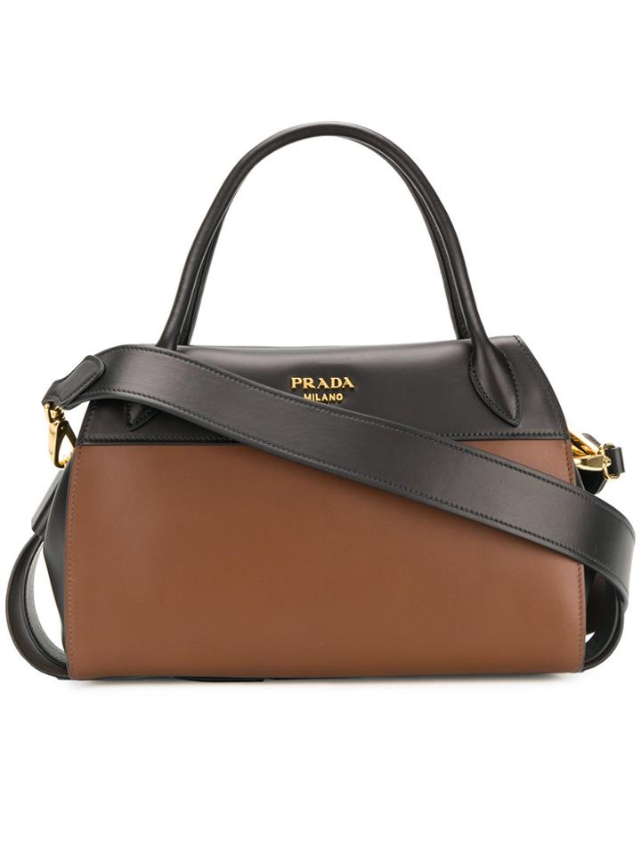 Prada Bowling Tote Bag - Black