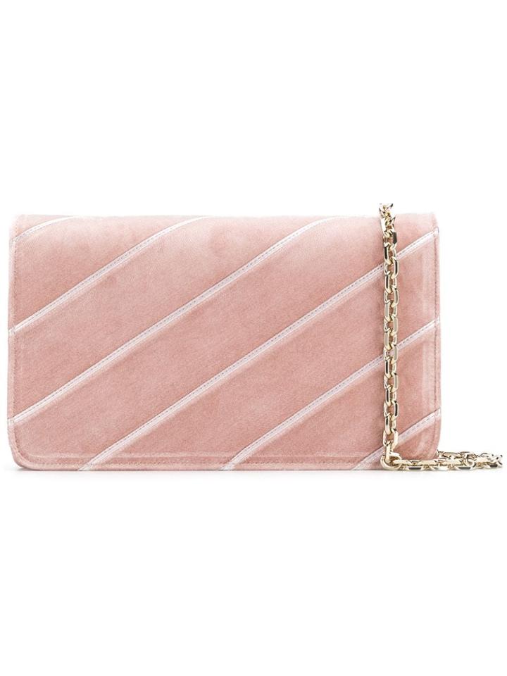 Casadei Diagonal Clutch Bag - Pink