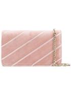 Casadei Diagonal Clutch Bag - Pink