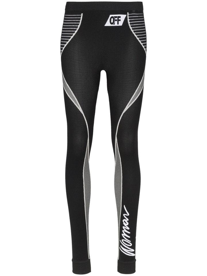 Off-white Athletic Sports Leggings - Black