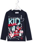 Moschino Kids Musical Instrument Printed Top