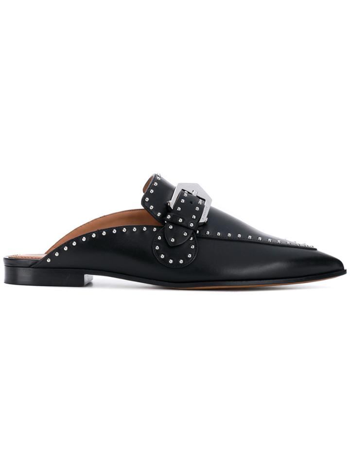 Givenchy Pointed Buckle Mules - Black