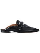 Givenchy Pointed Buckle Mules - Black