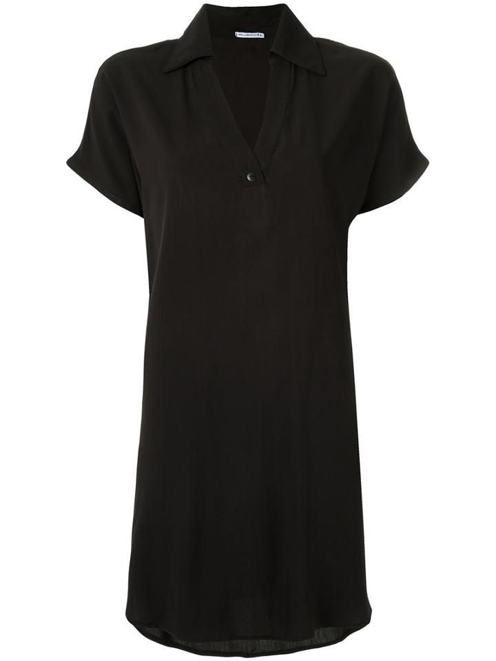 Blue Man V Neck Beach Dress, Women's, Size: Medium, Black, Viscose