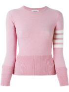 Thom Browne Striped Sleeve Sweater - Pink