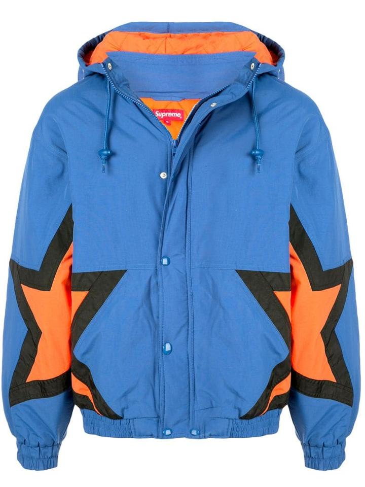 Supreme Stars Puffy Jacket - Blue