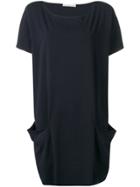 Stefano Mortari Boat Neck Knitted Dress - Blue