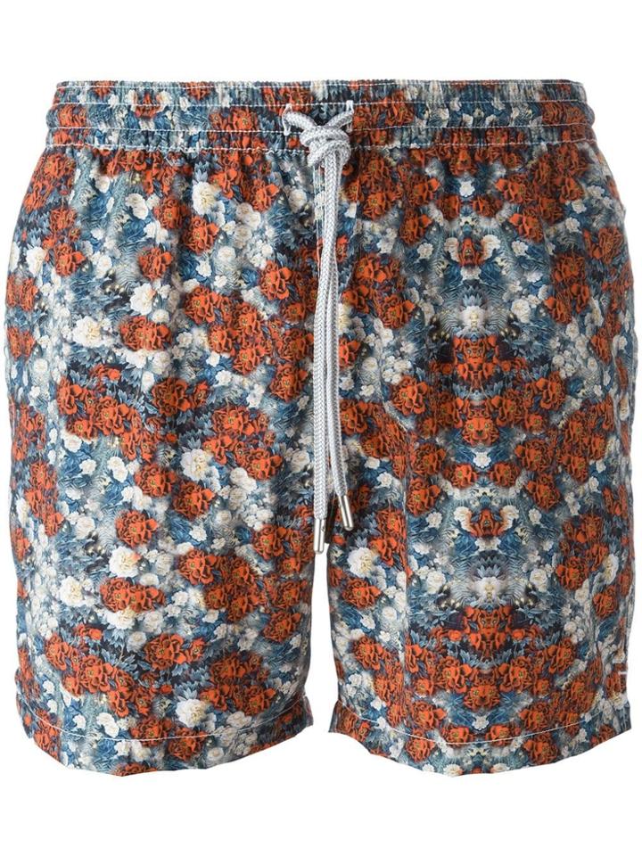 Capricode Floral Print Swim Shorts - Multicolour