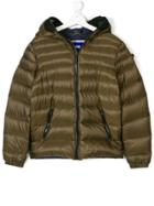 Ai Riders On The Storm Kids Pompom Padded Jacket - Green