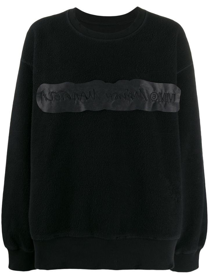 Mm6 Maison Margiela Logo Jumper - Black