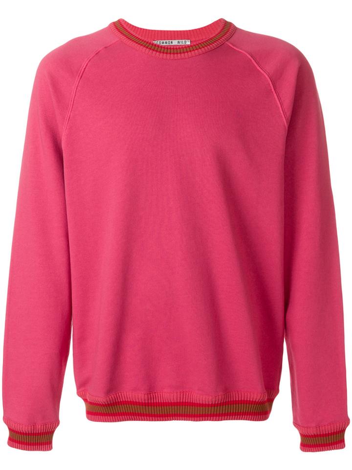 Common Wild Classic Long-sleeve Sweater - Pink & Purple