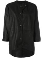 Giorgio Brato Three-quarter Sleeve Jacket, Women's, Size: 40, Black, Leather