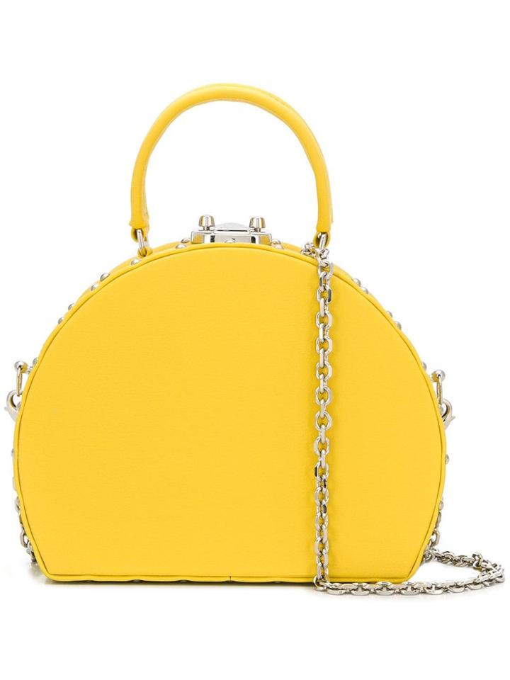 Luis Negri Half-moon Box Bag - Yellow & Orange