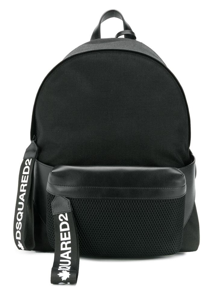 Dsquared2 Logo Tag Backpack - Black