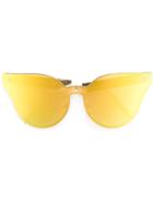 House Of Holland 'lensfighter' Sunglasses - Yellow & Orange