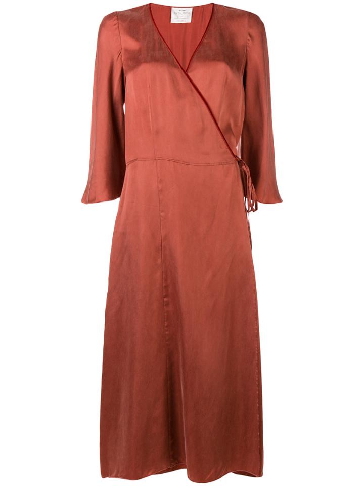 Forte Forte Wrap Dress - Yellow & Orange