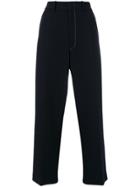 Joseph Flared Cropped Trousers - Blue