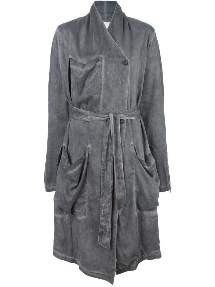 Lost & Found Rooms Belted Coat, Women's, Size: Medium, Black, Cotton