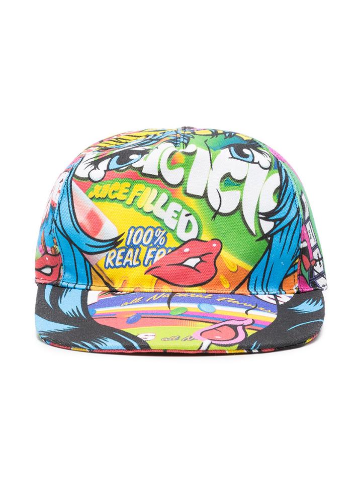 Moschino Multicoloured Graphic Visor Cap