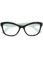 Prada Eyewear Cat Eye Glasses - Black